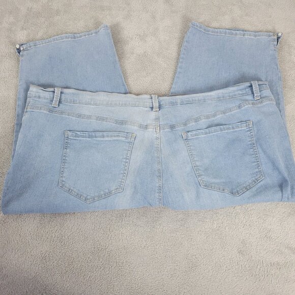 Gloria Vanderbilt Amanda Womens Jeans 24W Plus Capri Light Blue Denim CAP56E - Picture 5 of 10